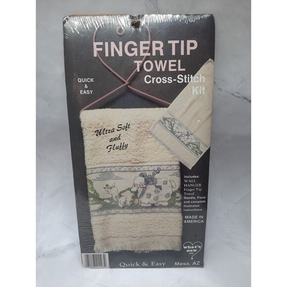 Whats New Finger Tip Towel Cross Stitch Kit Quick and Easy Sheep - Picture 1 of 6